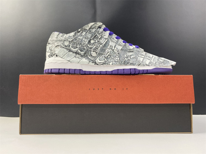 nike dunk low flip the old school (w) dj4636-100