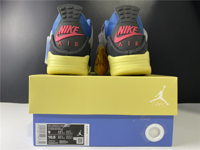 air jordan 4 retro union off noir dc9533-001