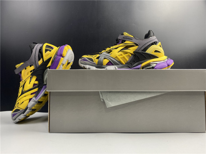 bl track trainers sneaker yellow grey 10604