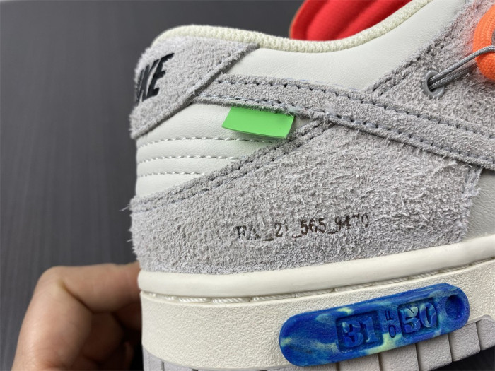 nike dunk low off-white lot 31 dj0950-116