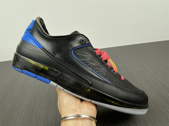 jordan 2 retro low sp off-white black blue dj4375-004