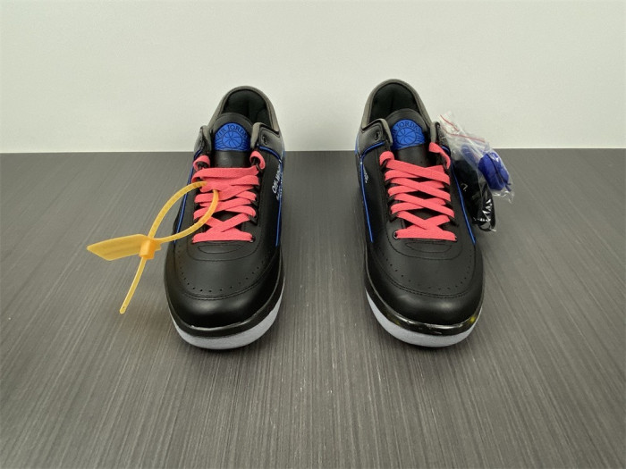 jordan 2 retro low sp off-white black blue dj4375-004