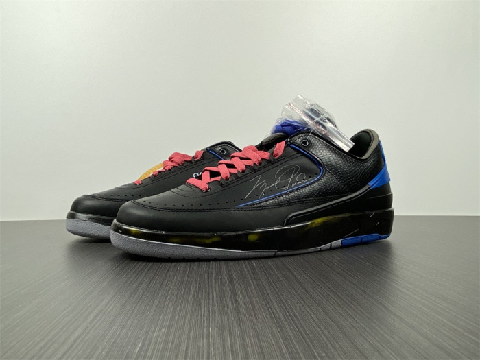 jordan 2 retro low sp off-white black blue dj4375-004