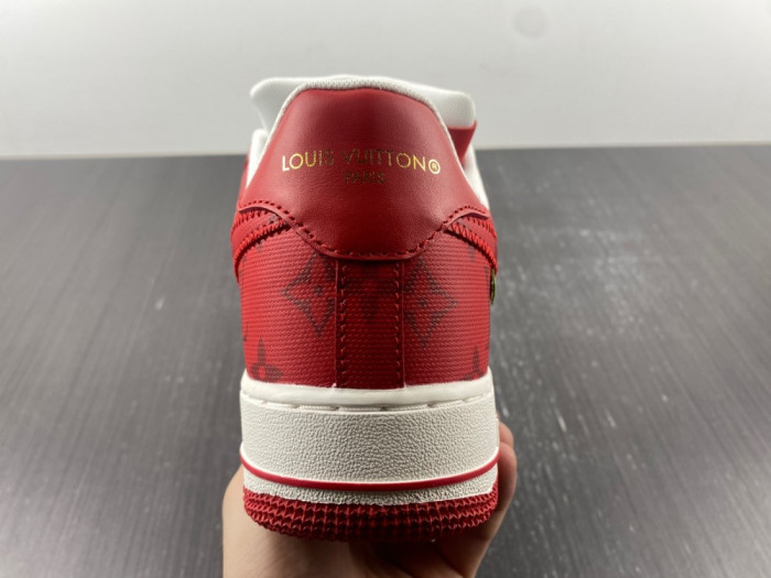 l**isV*t*n x nike air force lv white red