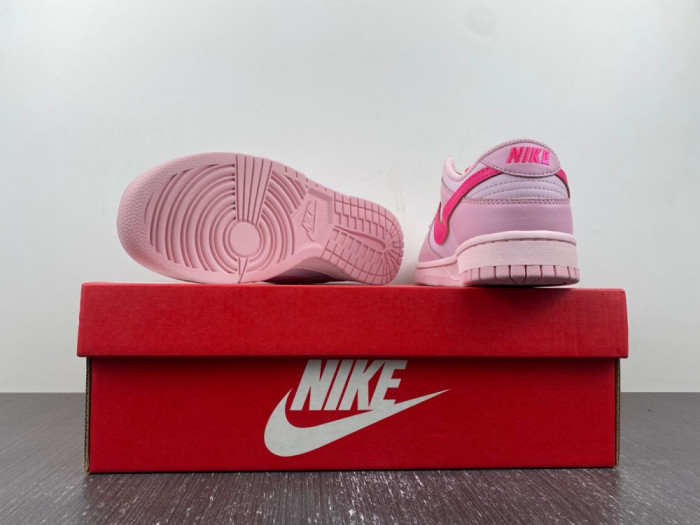 nike dunk low gs triple pin dh9765-600