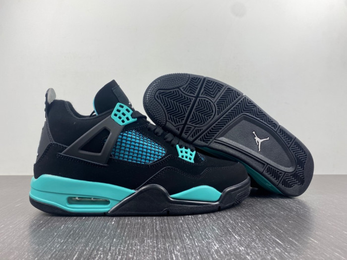 air jordan 4 black tiff any green bq7669-132