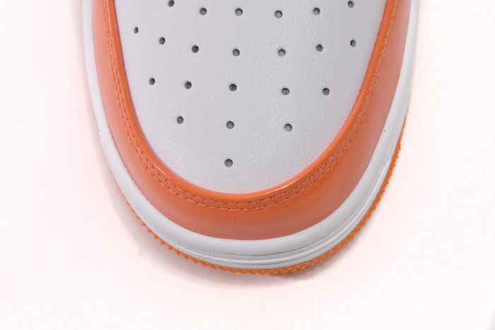 a bathing ape bape sta low white orange 1h70-191-001