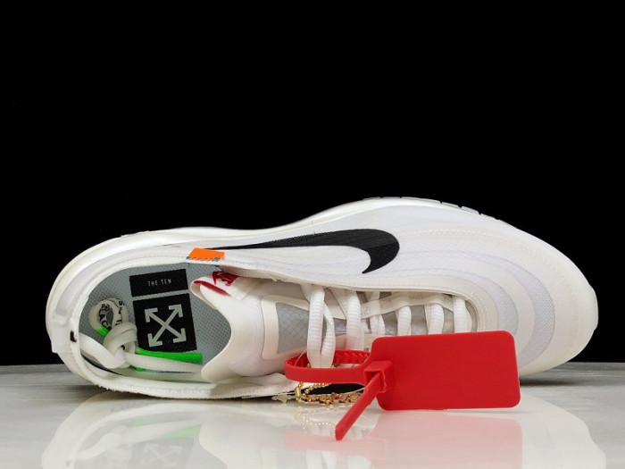 off white x air max 97 the ten white cone ice blue - aj4585-100
