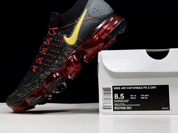 nike air vapormax flyknit 2 chinese new year running shoes bq7036-001