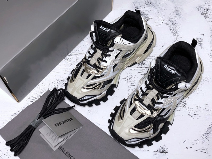 bl track trainers sneaker beige black h903p069