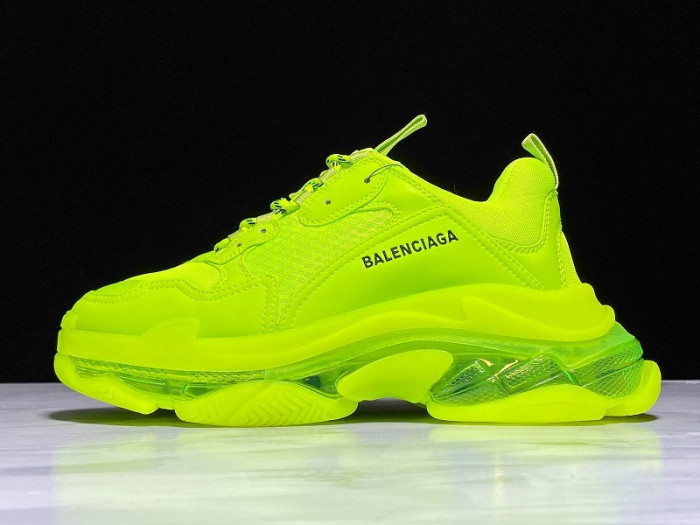 bl triple s ''clear sole'' trainer green h903p025