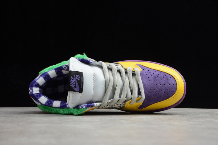 2020 nike sb dunk low pro iw purple/yellow- violet- pink 318403-137