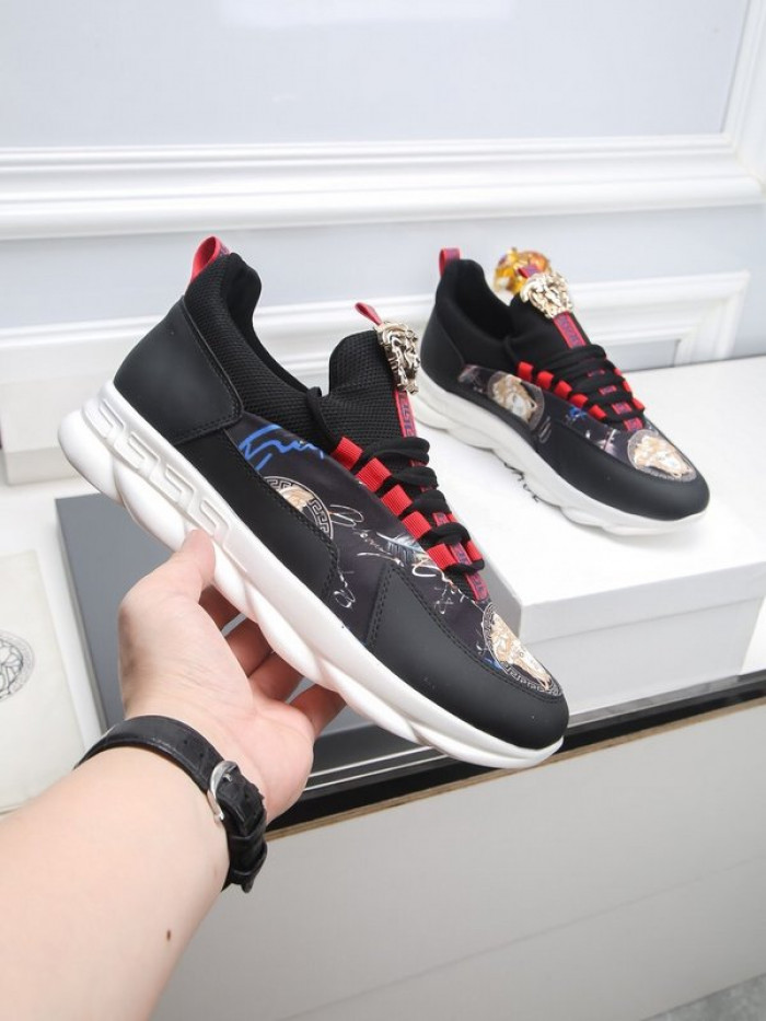 vse chain reaction black sneaker